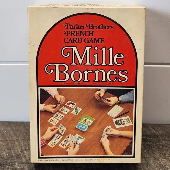 Vintage 1971 Parker Brothers Mille Bornes French Auto Racing Card Game! COMPLETE - Picture 1 of 7